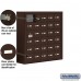 Salsbury Cell Phone Storage Locker - with Front Access Panel - 6 Door High Unit (8 Inch Deep Compartments) - 30 A Doors (29 usable) - Bronze - Surface Mounted - Master Keyed Locks